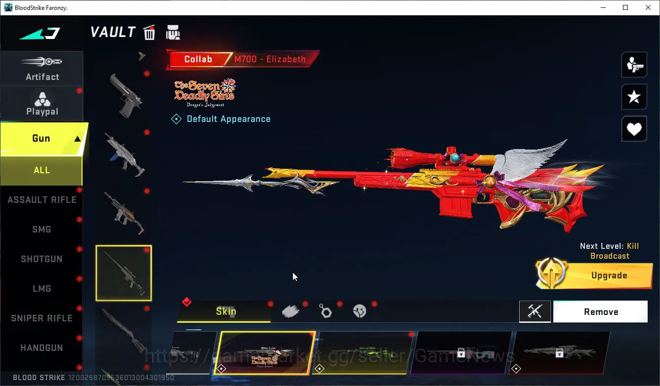 Blood Strike Accounts ASIA|Collab 7DS [M700-Elizabeth,AK47,Karl98K,QBZ95 image 9