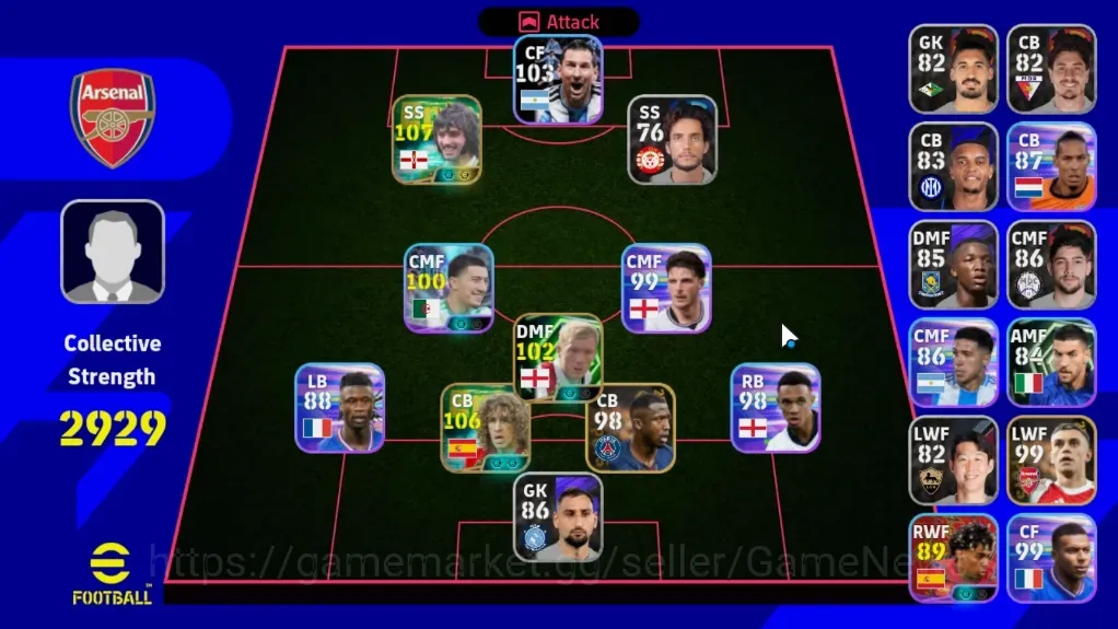 eFootball Accounts Legends & Iconic Players Android|Power 2929|Epic New(George Best,Carles Puyol),Paul Scholes|Show Time 1