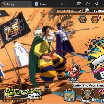 One Piece Bounty Rush Accounts High-End Android |EX 2|PR 7|GP Edward N,TFE Monkey D.Luffy,HA/13C SAI Max|RD 3208|Log Bandai
