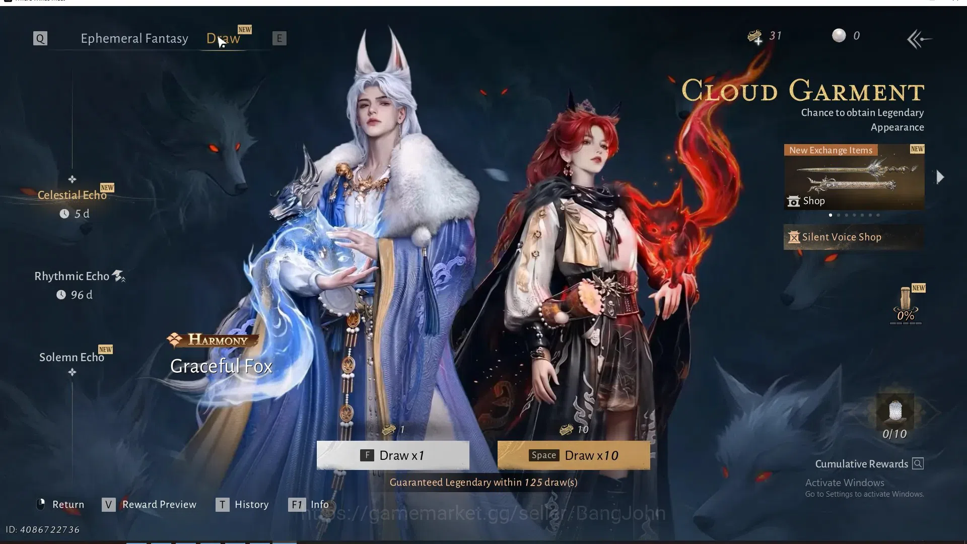 Where Winds Meet Accounts ASIA|SelectOn 1 HC|MC Female|LV 75|12K PWR|Vitality 80|Silkbind-Jade|Swaying Lotus|Peaceful 1