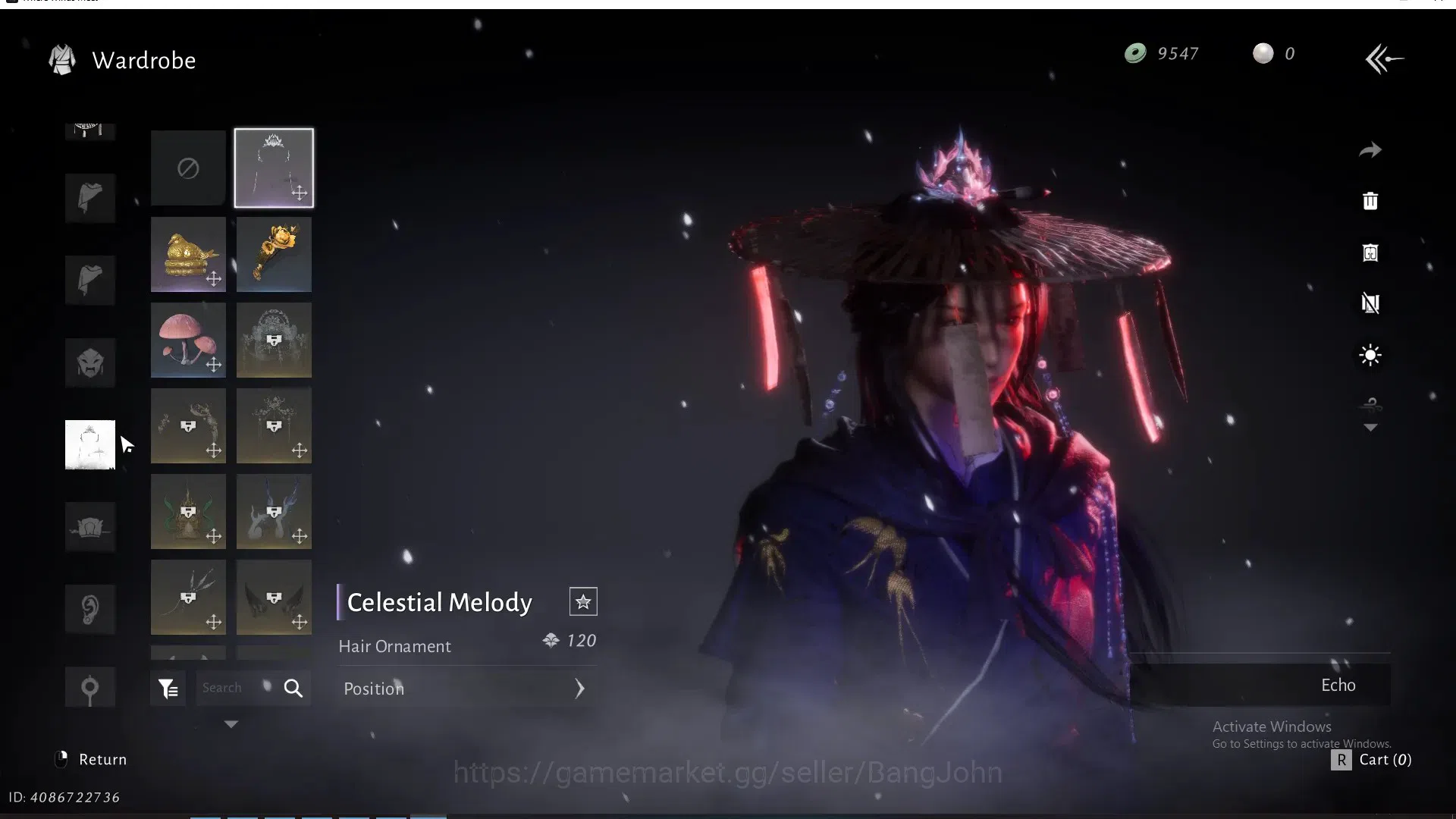 Where Winds Meet Accounts ASIA|SelectOn 1 HC|MC Female|LV 75|12K PWR|Vitality 80|Silkbind-Jade|Swaying Lotus|Peaceful 2