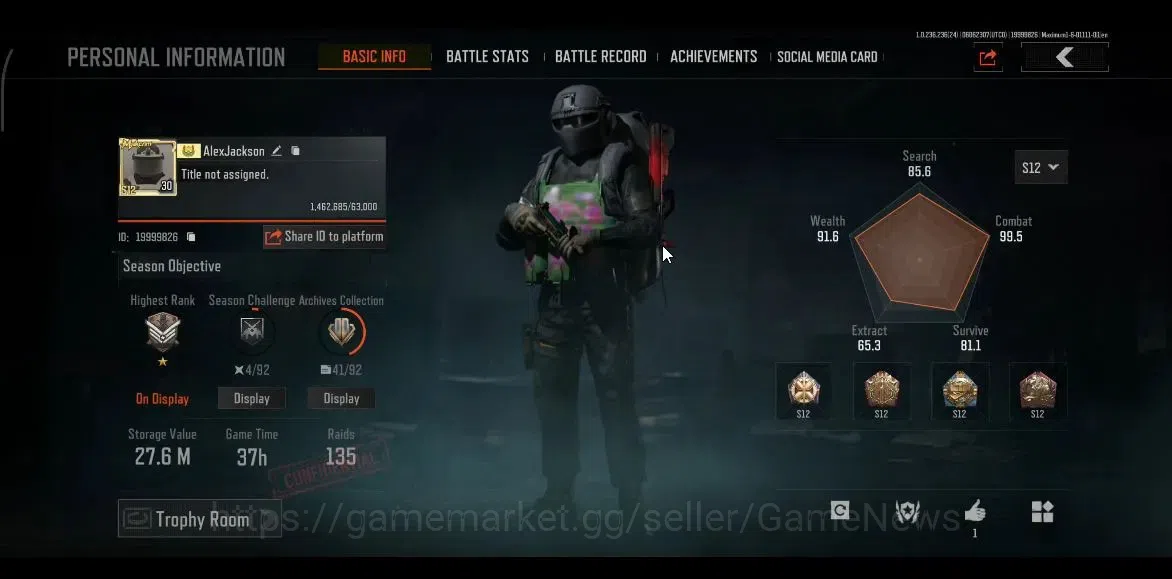 Arena Breakout Accounts MOBILE|Lv30|SV 27.6M|CV 7M|Maelstrom AKM,Quickhack image 2