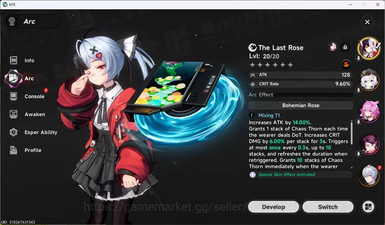 Neverness to Everness Accounts Europe | Hunter Lv 8 | 2 S-Class (Lacrimosa+Sign)  image 3