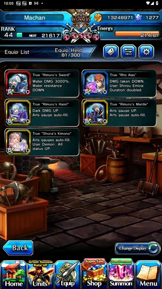 Grand Summoners Accounts Global | Rank 44 | 1.277 Crystal | 5 Ascend | Shir image 6