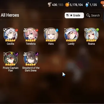 Epic Seven Accounts Starter Global|Unverif|Starter 2ML(Shepherd Dark Diene,Roana)|PoH+Bless ON|Theater Untouch|Stove(ES1559Z)