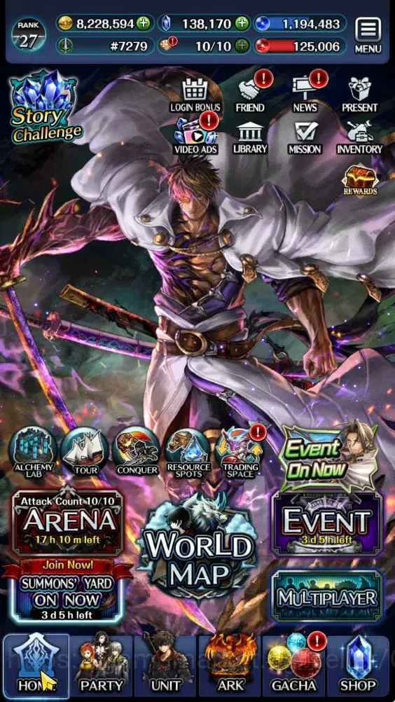 Last Cloudia Accounts GLOBAL|Rank 27|138k Crystal|Top Tier Unit (SM Sera image 15
