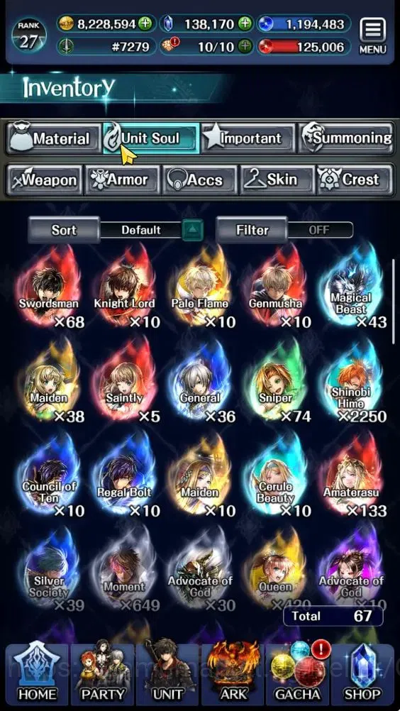 Last Cloudia Accounts GLOBAL|Rank 27|138k Crystal|Top Tier Unit (SM Sera image 19