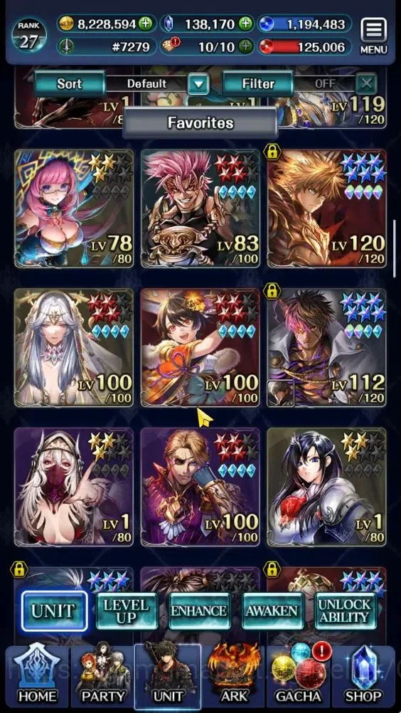 Last Cloudia Accounts GLOBAL|Rank 27|138k Crystal|Top Tier Unit (SM Sera image 2