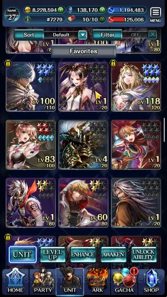 Last Cloudia Accounts GLOBAL|Rank 27|138k Crystal|Top Tier Unit (SM Sera image 3