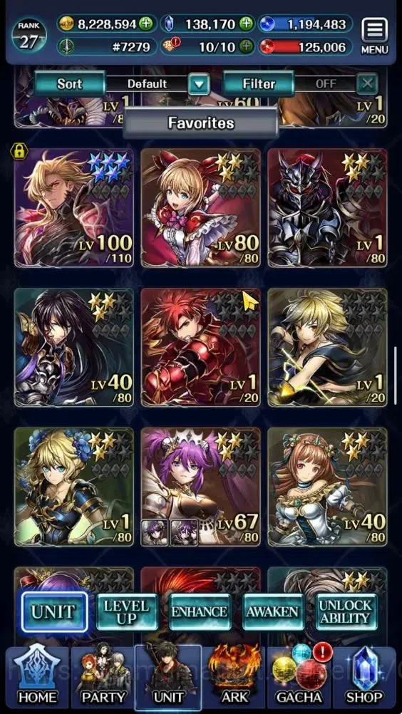 Last Cloudia Accounts GLOBAL|Rank 27|138k Crystal|Top Tier Unit (SM Sera image 4