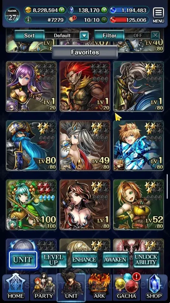 Last Cloudia Accounts GLOBAL|Rank 27|138k Crystal|Top Tier Unit (SM Sera image 5