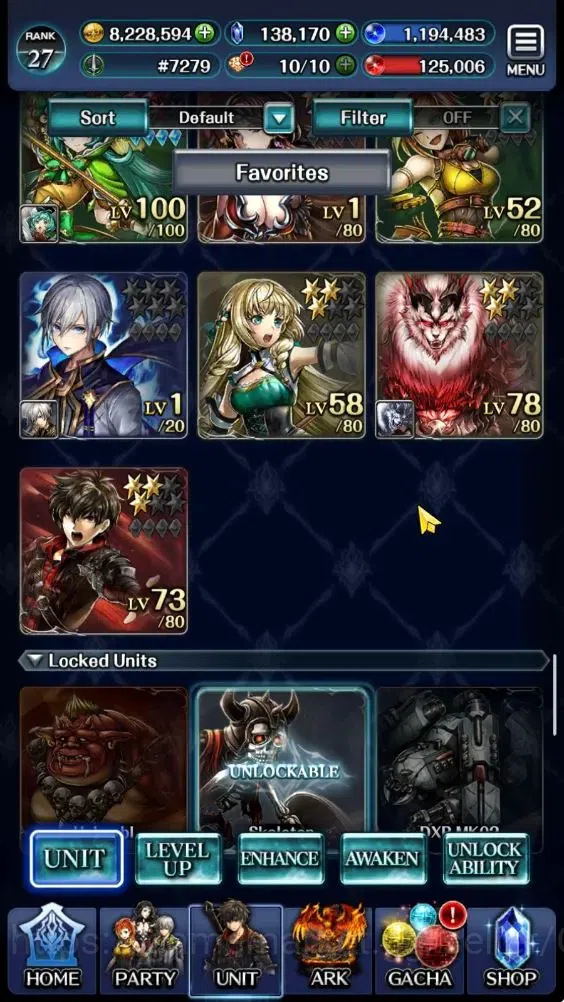 Last Cloudia Accounts GLOBAL|Rank 27|138k Crystal|Top Tier Unit (SM Sera image 6