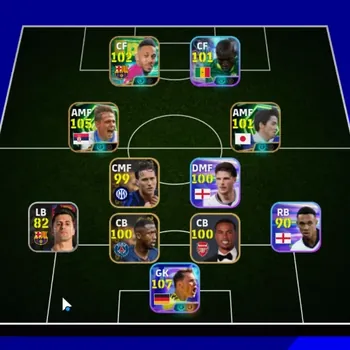 eFootball Accounts High-End Android|Power 3097|Epic Dragan Stoijkovic,P.E.Aubameyang,Ono Shinji|6 Show Time Manuel