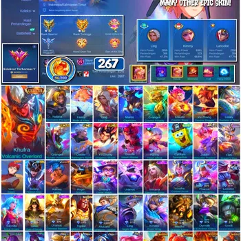 Mobile Legends: Bang Bang Collector #3536 370 Skins | Legend Gusion | Collector Natali image 1