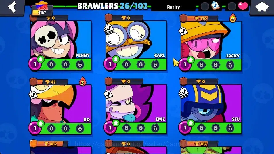 Brawl Stars Accounts 2167 Trophy|5,7K Bling |26 Brawler 4 Max Lvl|1 Legend [Jock STU] 4 Epic 5 Super Rare Skin Etc|138 11