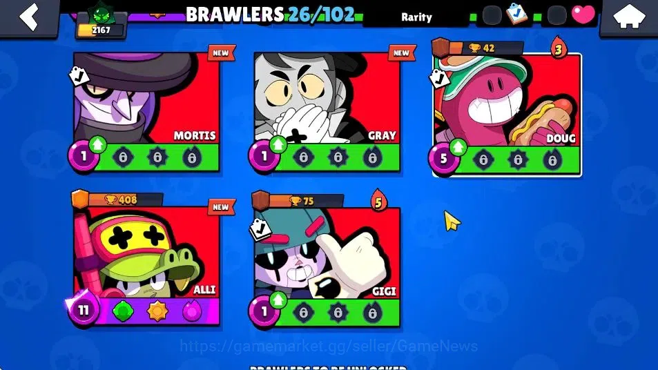 Brawl Stars Accounts 2167 Trophy|5,7K Bling |26 Brawler 4 Max Lvl|1 Legend [Jock STU] 4 Epic 5 Super Rare Skin Etc|138 13