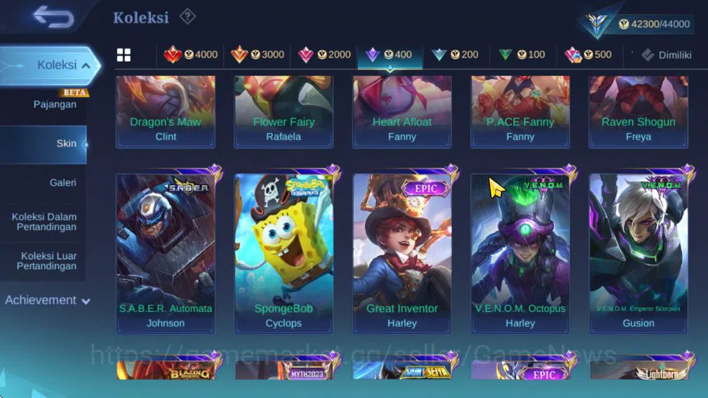 Mobile Legends: Bang Bang Accounts Hero131|Skin 203|High Glory70|Karina[KOF],Natalia[ image 8