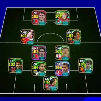 eFootball Accounts Legends & Iconic Players Android|Power 3202|15 Epic Cristiano Ronaldo,Daniele Massaro,Giorgio