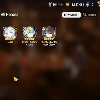 Epic Seven Accounts Limited Hero GLOBAL UnVerif|NewEra| 3 ML (Shepherd Dark Diane,Belian,US Choux)+Fenne,Lidica,etc|4,7K