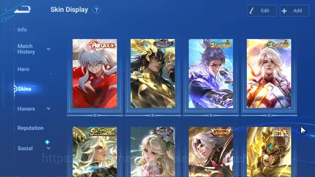 Honor of Kings Accounts Rare Skin Hero 115|Skin 267|InuYasha Biron|LoM Augran & Shi|ShanHai Yao,Li Xin,Yaria|Sanxingdui Hou 1
