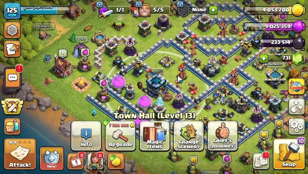 Clash of Clans Accounts Lv 125|TH 13 - BH 6 Lvl 125 |Limited Skin|BK 50,AQ image 1