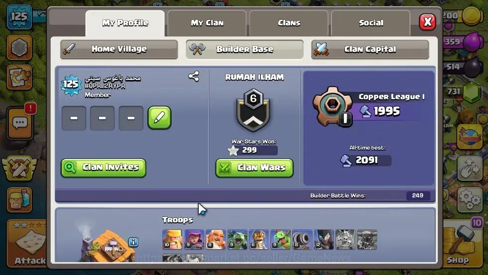 Clash of Clans Accounts Lv 125|TH 13 - BH 6 Lvl 125 |Limited Skin|BK 50,AQ image 5