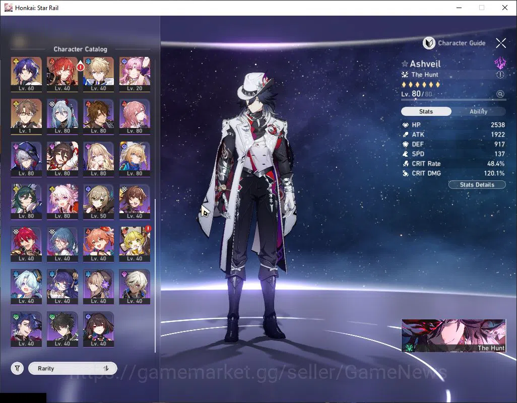 Honkai Star Rail Accounts Asia|TL 70|19 Limited|[Ashveil,The Herta E2,Castor image 15