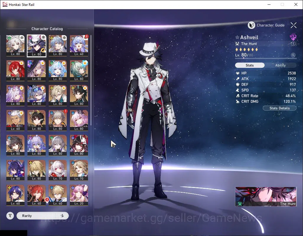 Honkai Star Rail Accounts Asia|TL 70|19 Limited|[Ashveil,The Herta E2,Castor image 16