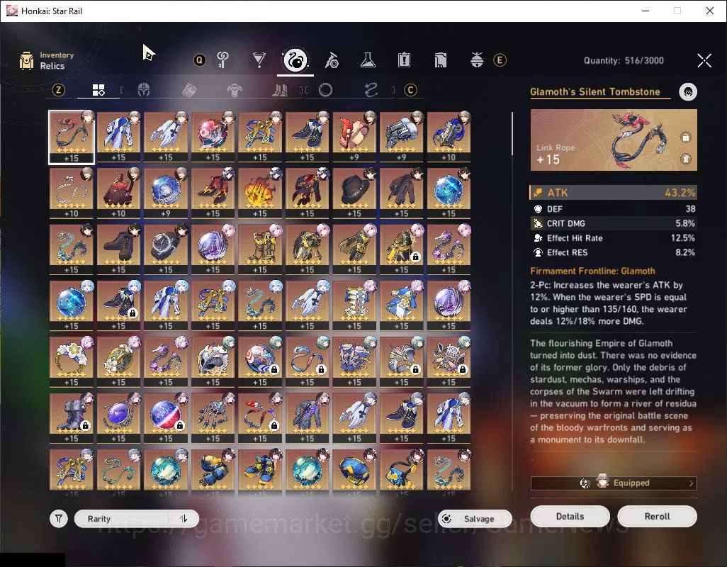 Honkai Star Rail Accounts Asia|TL 70|19 Limited|[Ashveil,The Herta E2,Castor image 6