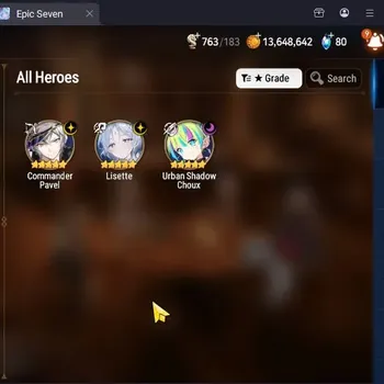 Epic Seven Accounts Starter Global Unverif|Best Starter|3 ML(Pavel,Lisette,US Choux)|PoH+Bless ON|Side Story Locked|Stigma