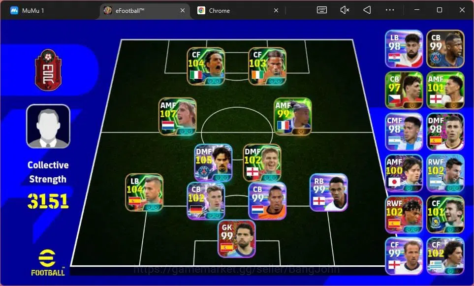 eFootball Accounts Mobile|PW 3151|Epic Cruyff,Vieira,Inzaghi, Jordi A image 1