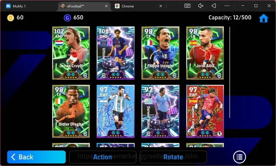 eFootball Accounts Mobile|PW 3151|Epic Cruyff,Vieira,Inzaghi, Jordi A image 3