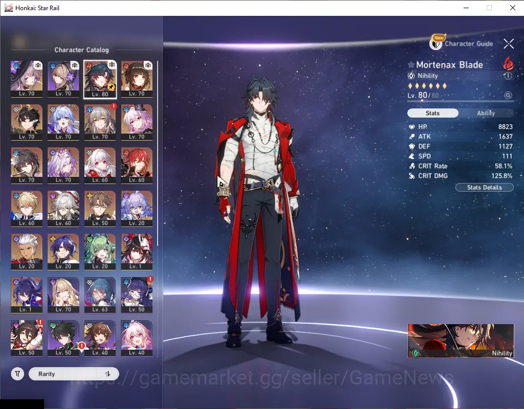 Honkai Star Rail Accounts Asia|TL 61|1 GC|14 Limited|Mortenax Blade+Sign,Cas image 4