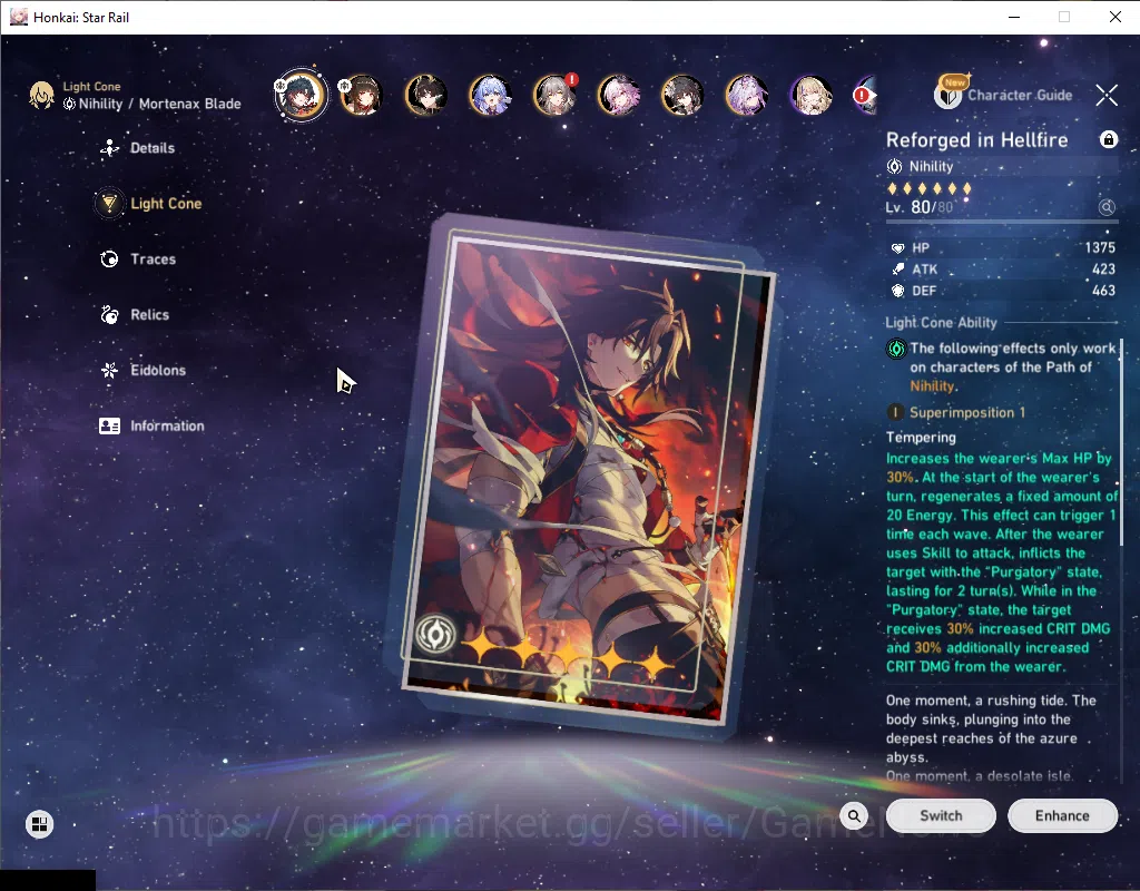 Honkai Star Rail Accounts Asia|TL 61|1 GC|14 Limited|Mortenax Blade+Sign,Cas image 5