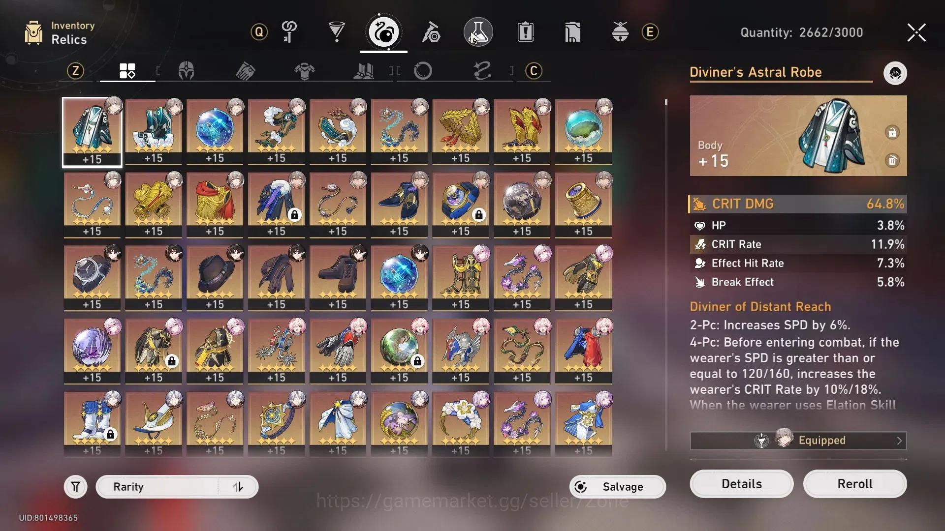 Honkai Star Rail Accounts ASIA|TL70|16 Lv80 Char: Phainon, Robin, Firefly, R image 14
