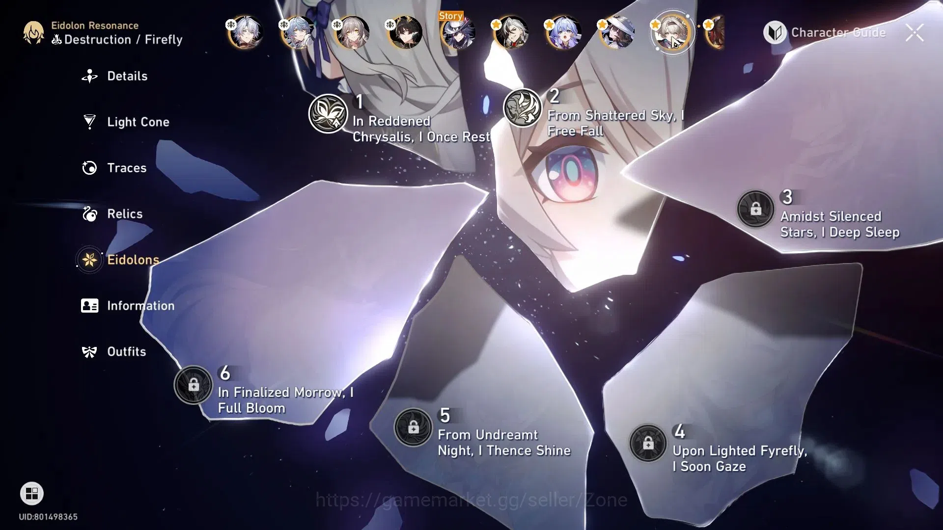 Honkai Star Rail Accounts ASIA|TL70|16 Lv80 Char: Phainon, Robin, Firefly, R image 4