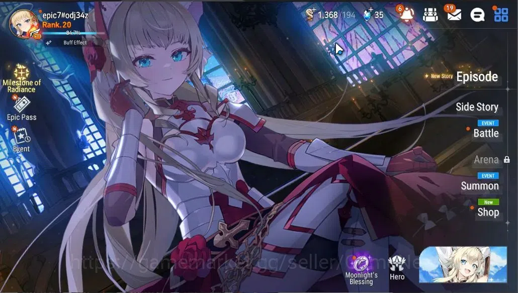 Epic Seven Accounts GLOBAL UNVERIF|New Era|Starter|2 ML(SE Celine,TE K image 2