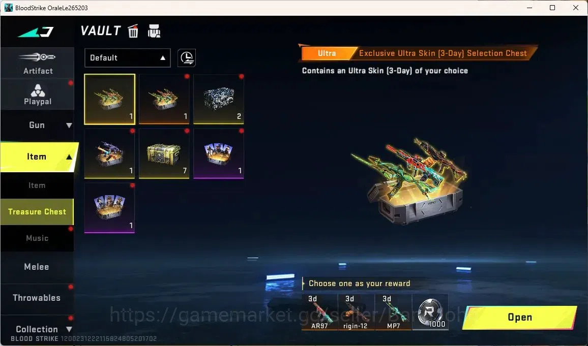 Blood Strike Accounts ASIA | 1 7DS: AK47|1 ULTRA: QBZ95|ULTRA STRIKER: E image 9