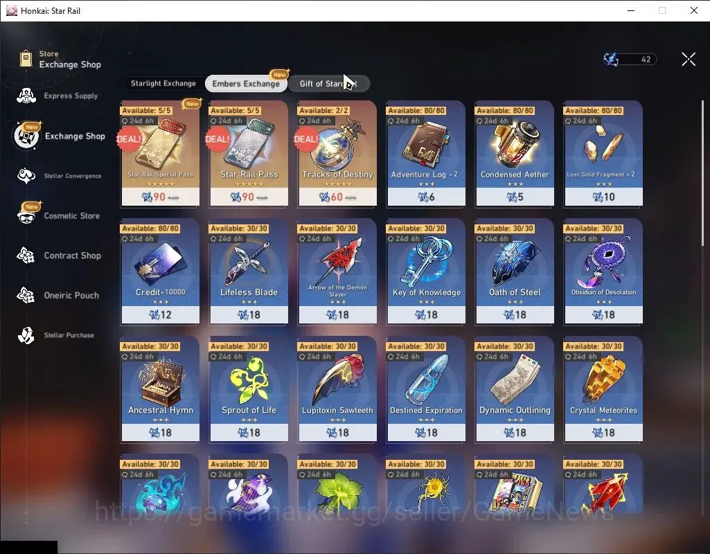 Honkai Star Rail Accounts Others Asia|TL 65|13 Limited|1 16