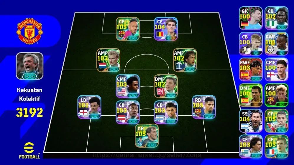 eFootball Accounts Others Mobile|PW 3192|Epic Suárez|Show Time Ronald Araujo,Westo McKennie,Nico O'Reilly|Konami ID|Check SS 1