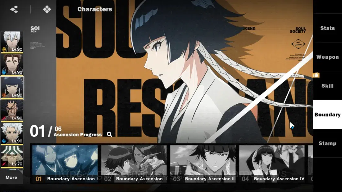 BLEACH: Soul Resonance Accounts NuverseSEA|LV 69|8 SSR 18