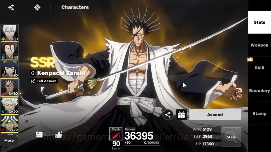 BLEACH: Soul Resonance Accounts NuverseSEA|LV 69|8 SSR 20