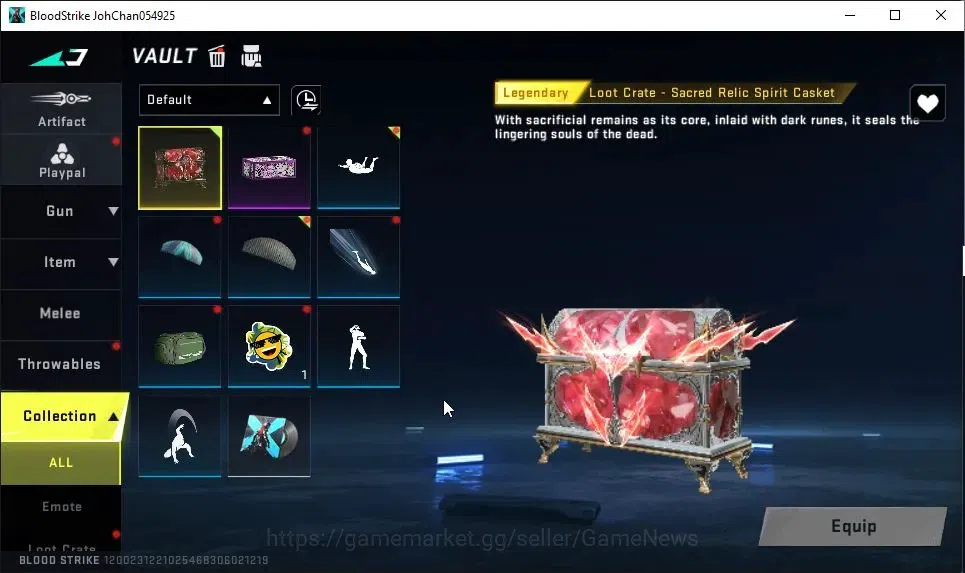 Blood Strike Accounts ASIA|Starter|Collab 7DS[AK47-Sacret Axe Rhitta]|Co image 11