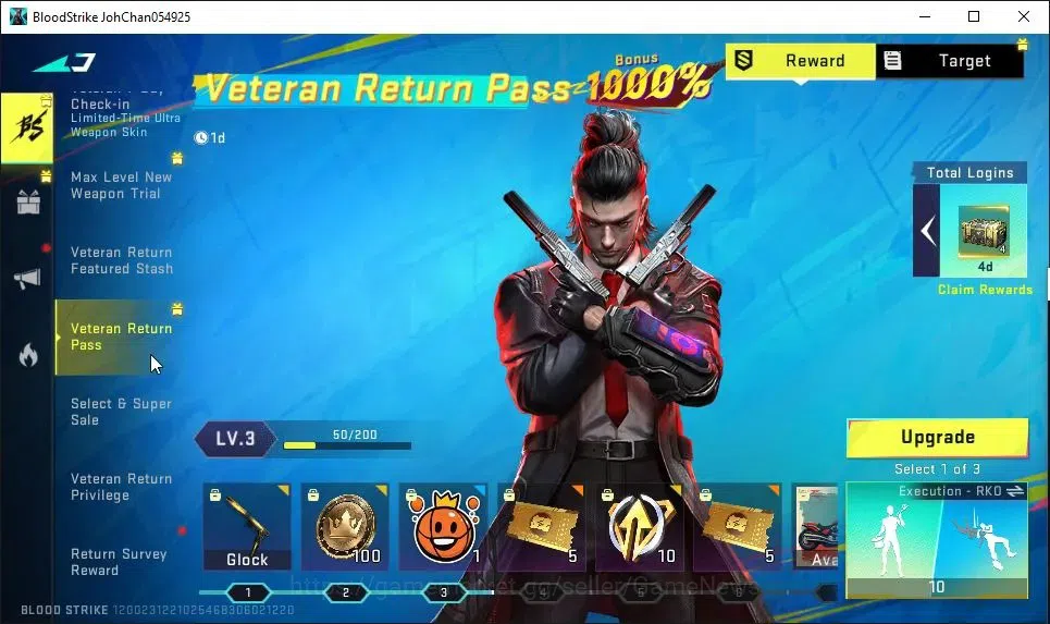 Blood Strike Accounts ASIA|Starter|Collab 7DS[AK47-Sacret Axe Rhitta]|Co image 15