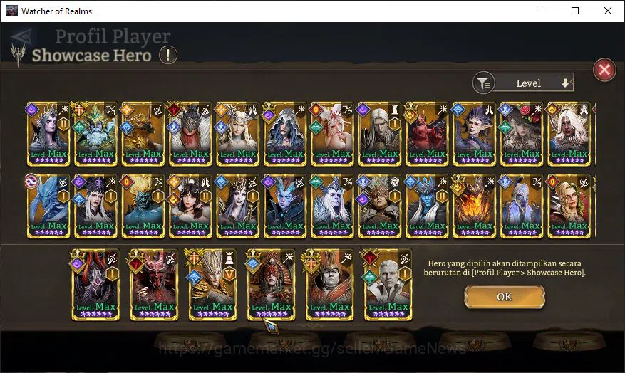 Watcher of Realms Accounts GLOBAL 60x|7M Power|23K Gems|11 Lord[Valderon,Pare image 11