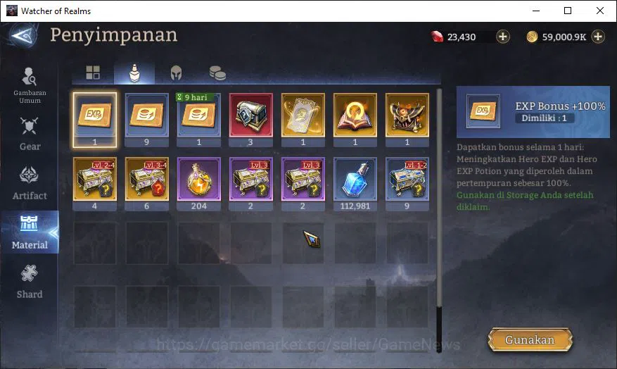 Watcher of Realms Accounts GLOBAL 60x|7M Power|23K Gems|11 Lord[Valderon,Pare image 14