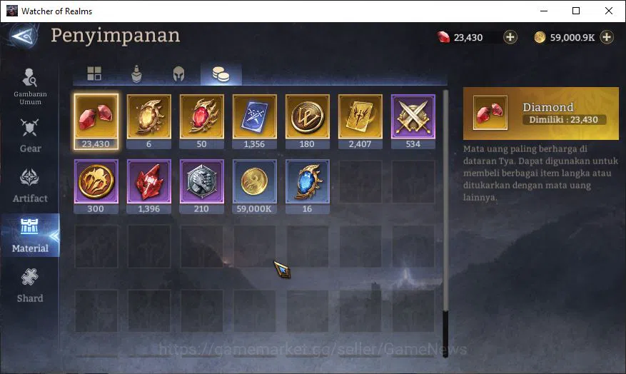 Watcher of Realms Accounts GLOBAL 60x|7M Power|23K Gems|11 Lord[Valderon,Pare image 16