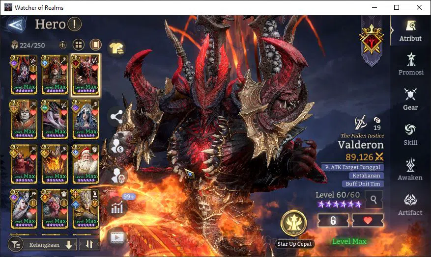 Watcher of Realms Accounts GLOBAL 60x|7M Power|23K Gems|11 Lord[Valderon,Pare image 2
