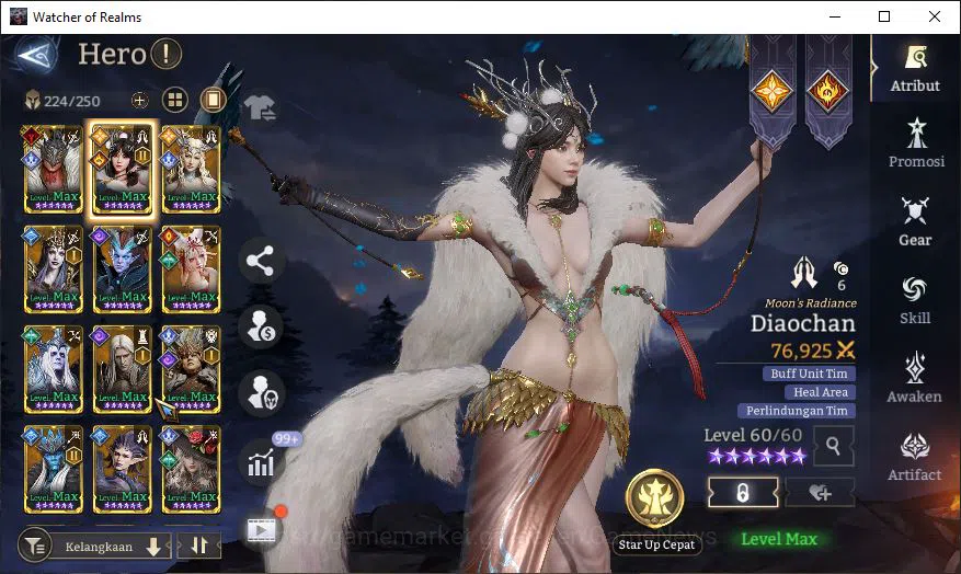 Watcher of Realms Accounts GLOBAL 60x|7M Power|23K Gems|11 Lord[Valderon,Pare image 4
