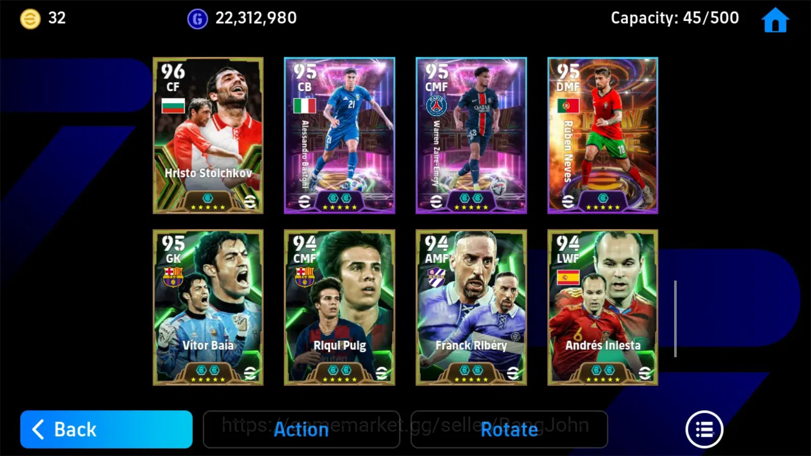 eFootball Accounts Legends & Iconic Players Mobile|PW 3208|Eden Hazard BigT'18,Pep Guardiola Epic,Dragan Stojkovic 2